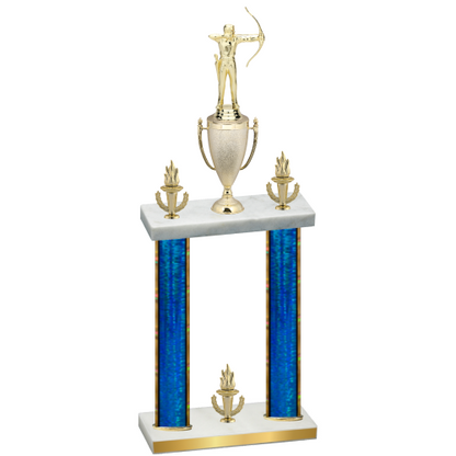 Double Blue Glacier Victory Archery Trophy