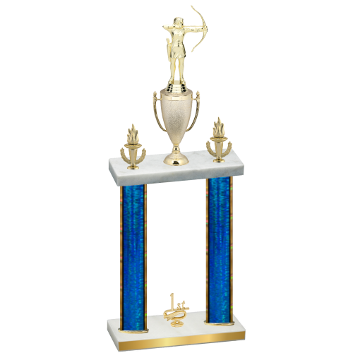 Double Blue Glacier First Place Archery Trophy