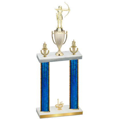 Double Blue Glacier First Place Archery Trophy