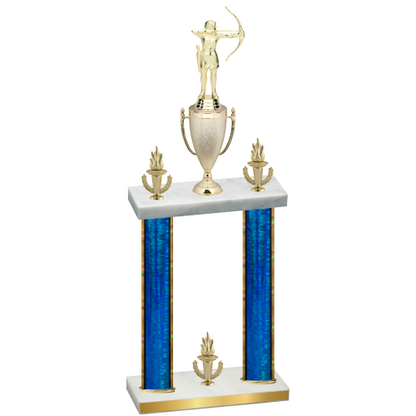 Double Blue Glacier Victory Archery Trophy
