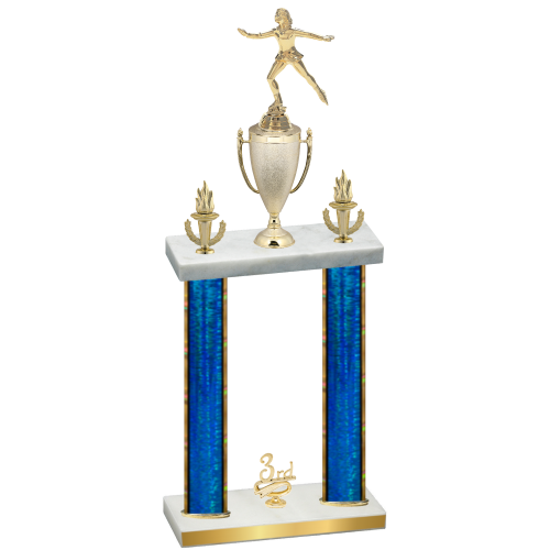 Double Blue Glacier Third Place Skater Trophy