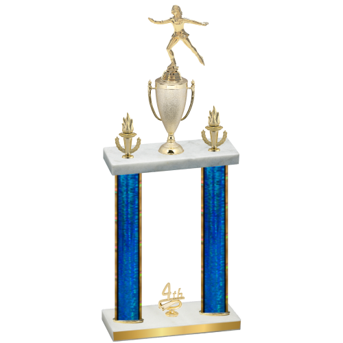 Double Blue Glacier Fourth Place Skater Trophy