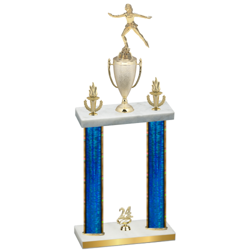 Double Blue Glacier Year Skater Trophy