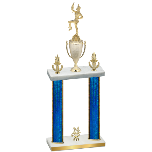 Double Blue Glacier Year Majorette Trophy