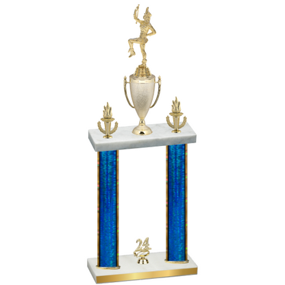Double Blue Glacier Year Majorette Trophy