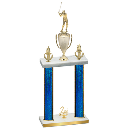 Double Blue Glacier Second Place Golf Trophy
