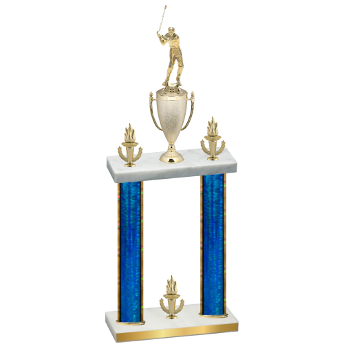 Double Blue Glacier Victory Golf Trophy