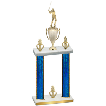 Double Blue Glacier Victory Golf Trophy