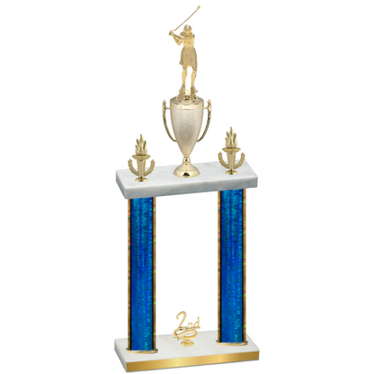 Double Blue Glacier Second Place Golf Trophy