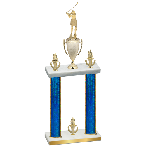 Double Blue Glacier Victory Golf Trophy