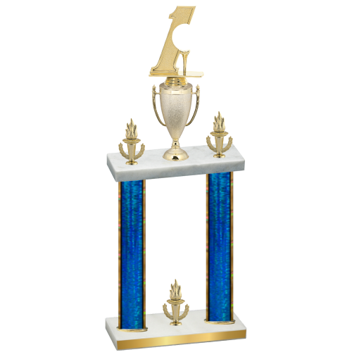 Double Blue Glacier Victory Golf Trophy