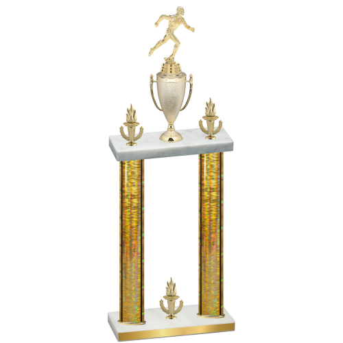 Double Gold Glacier Victory Running Trophy