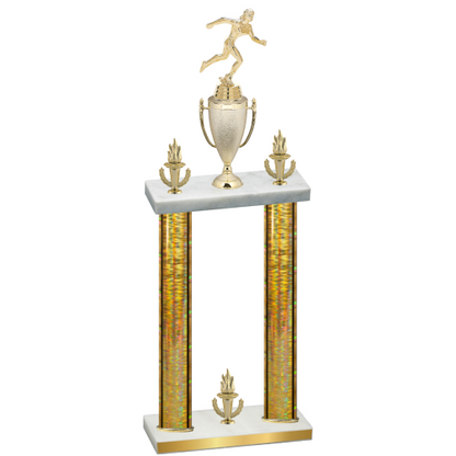 Double Gold Glacier Victory Running Trophy