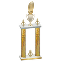 Double Gold Glacier Victory Football Trophy