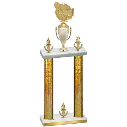 Double Gold Glacier Victory Tennis Trophy