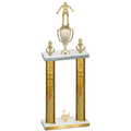 Double Gold Glacier Second Place Wrestling Trophy