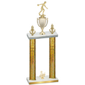 Double Gold Glacier Third Place Bowling Trophy