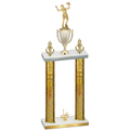 Double Gold Glacier First Place Volleyball Trophy