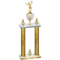 Double Gold Glacier Victory Volleyball Trophy