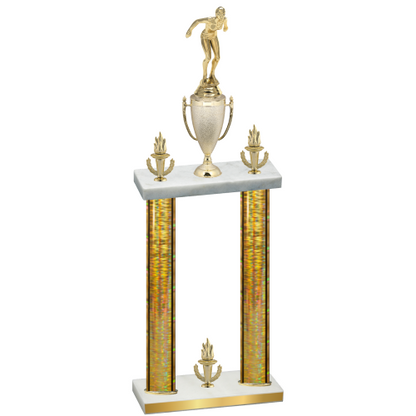 Double Gold Glacier Victory Tennis Trophy