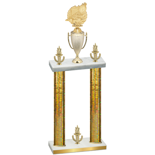 Double Gold Glacier Victory Swimming Trophy