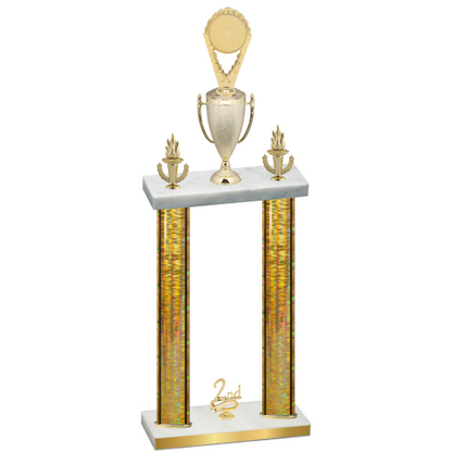 Double Gold Glacier Second Place Insert Trophy