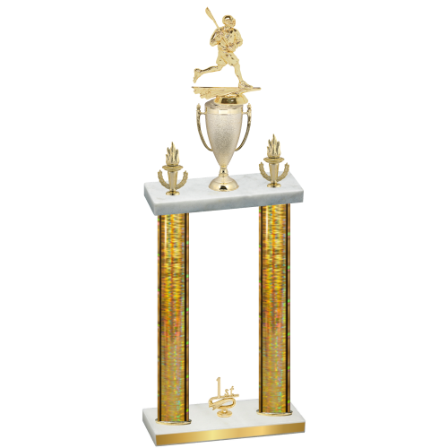 Double Gold Glacier First Place Lacrosse Trophy