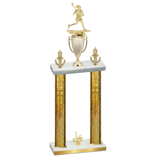 Double Gold Glacier First Place Lacrosse Trophy