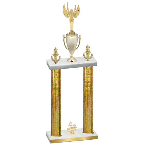 Double Gold Glacier Fourth Place Victory Trophy