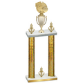 Double Gold Glacier Victory Basketball Trophy