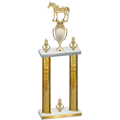 Double Gold Glacier Victory Horses Trophy