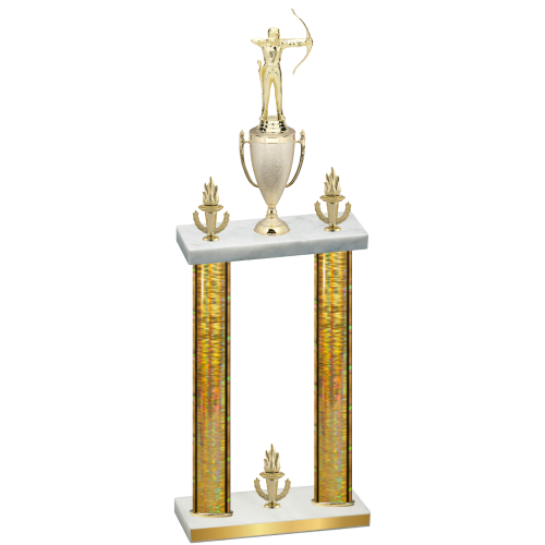 Double Gold Glacier Victory Archery Trophy