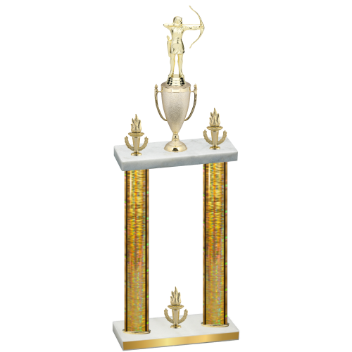 Double Gold Glacier Victory Archery Trophy