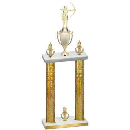 Double Gold Glacier Victory Archery Trophy