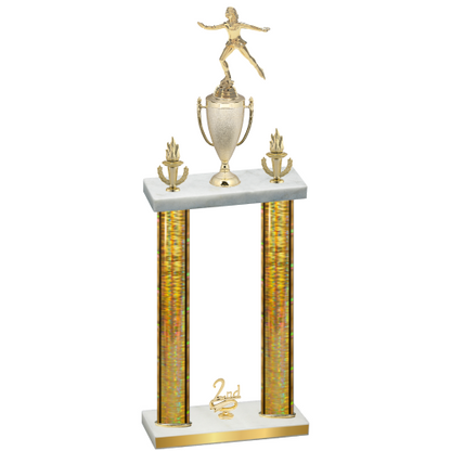 Double Gold Glacier Second Place Skater Trophy
