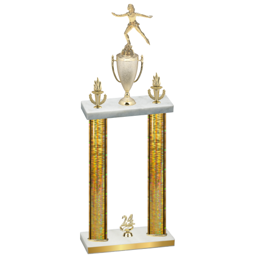 Double Gold Glacier Year Skater Trophy