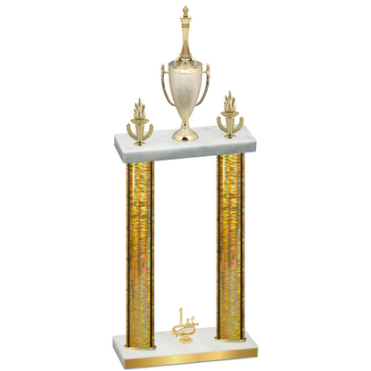 Double Gold Glacier First Place Chess Trophy