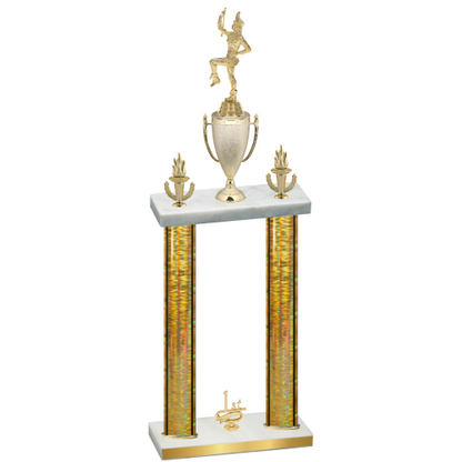 Double Gold Glacier First Place Majorette Trophy
