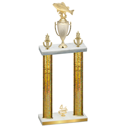 Double Gold Glacier Fourth Place Fishing Trophy