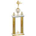 Double Gold Glacier Second Place Karate Trophy
