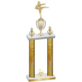 Double Gold Glacier Second Place Karate Trophy