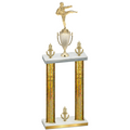 Double Gold Glacier Victory Karate Trophy