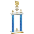 Double Blue Carbon Fiber Victory Bowling Trophy