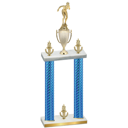 Double Blue Carbon Fiber Victory Tennis Trophy