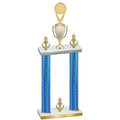 Double Blue Carbon Fiber Victory Insert Trophy