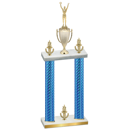 Double Blue Carbon Fiber Victory Victory Trophy
