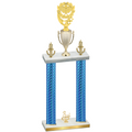 Double Blue Carbon Fiber Third Place Pickleball Trophy