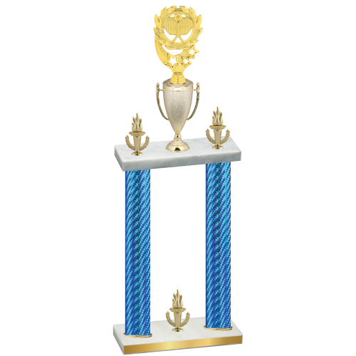 Double Blue Carbon Fiber Victory Pickleball Trophy