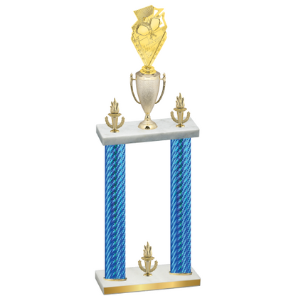 Double Blue Carbon Fiber Victory Pickleball Trophy