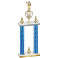 Double Blue Carbon Fiber Victory Holiday Trophy